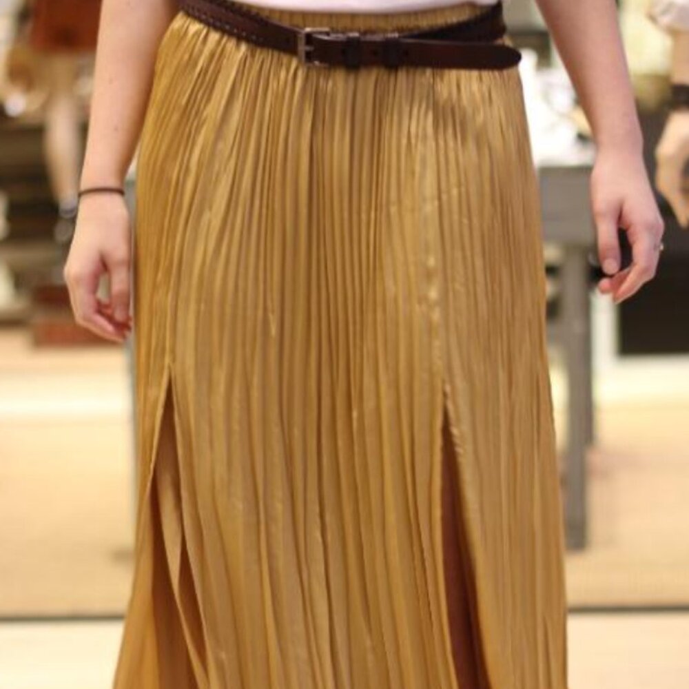 Club Monaco pleated skirt Gold Size 00